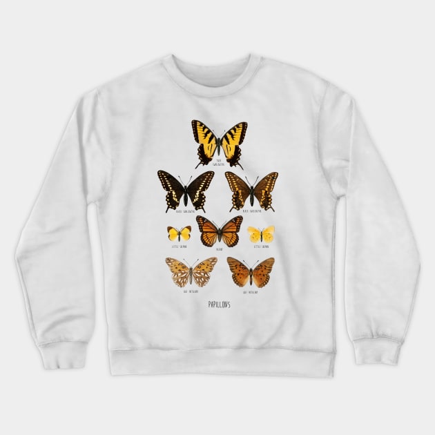 Butterfly Wonders Art Collage Crewneck Sweatshirt by Sizzlinks